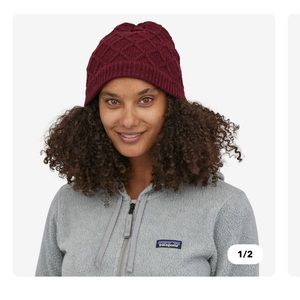 Women's Honeycomb Knit Beanie - wax red